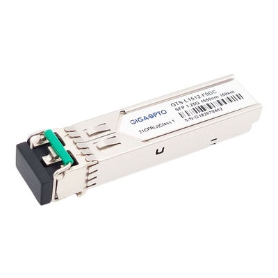 1.25G οπτική ενότητα 1550nm 160km πομποδεκτών SFP διπλά LC DOM 1000BASE ZX SMF