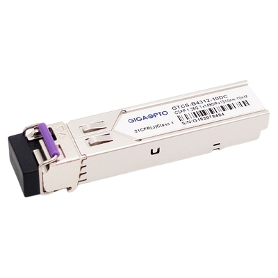 2 οπτική ενότητα πομποδεκτών TX1490nm RX1310nm 10km SMF LC καναλιών 1000BASE BX BiDi SFP