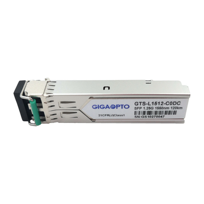 SFP 1.25G 1000base-EZX 1550nm 120km διπλή LC SMF οπτική ενότητα DOM πομποδεκτών