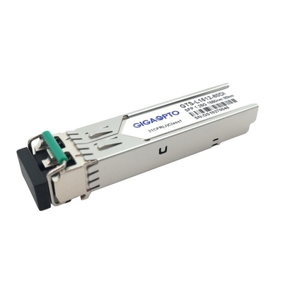 1000base-ZX 1.25G SFP 1550nm 80km βιομηχανική διπλή ενότητα πομποδεκτών DOM LC SMF