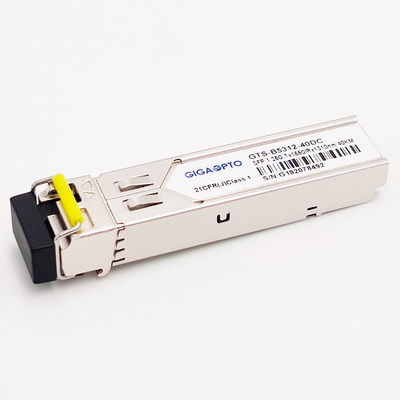 1000BASE-BX 1.25G BiDi SFP Transceiver 40km TX1550nm/RX1310nm LC SMF DOM Module