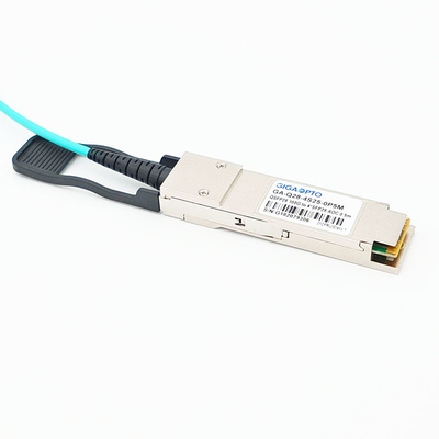 Παράλληλο ενεργό οπτικό καλώδιο 100G QSFP28 ξεμπλοκαρίσματος στον ανεμιστήρα έξω AOC 4x25G SFP28