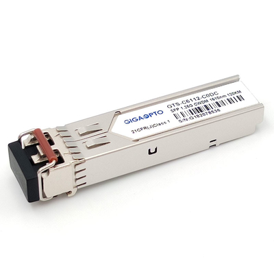 Διπλά DOM ενότητας 1.25G 1000BASE CWDM 1270 1610nm 120km LC SMF πομποδεκτών SFP