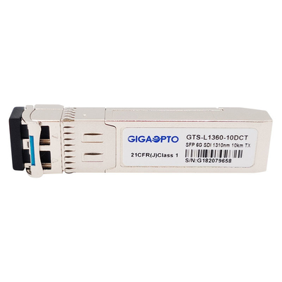 6G SDI SMPTE SFP 1310nm 10km ενιαίες ενότητες MSA συσκευών αποστολής σημάτων SMF LC