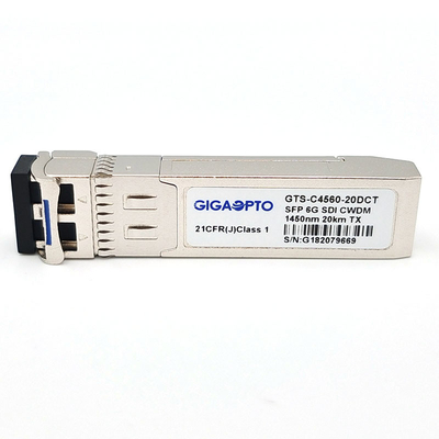 6G SDI ενιαία ενότητα 1270nm-1450nm CWDM 20km DOM MSA συσκευών αποστολής σημάτων LC