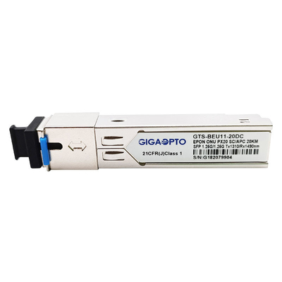ενότητα 20km 1.25Gbps EPON ONU SFP πομποδέκτης PX20 TX1310nm RX1490nm SFP LC