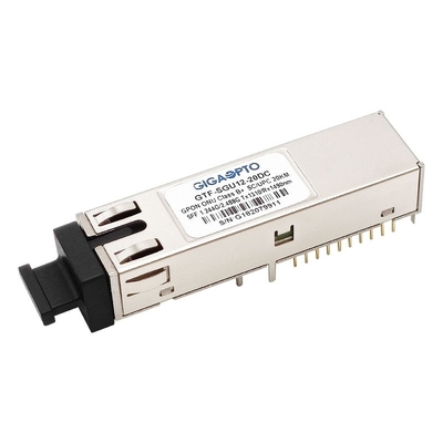 Έκρηξη TX 1310nm 1.244G RX 1490nm 2.488G δοχείων Sc UPC πομποδεκτών SFF 2x10 κατηγορίας B+ GPON ONU