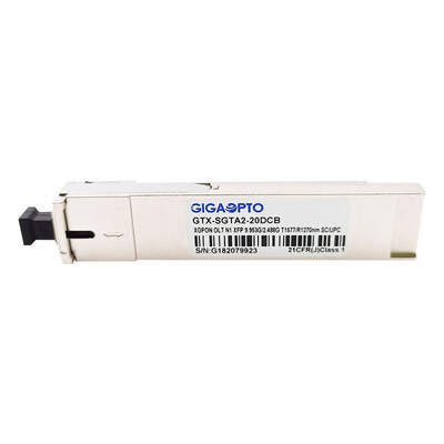 Ενότητα TX1577nm 9.953G/RX1270nm 2.488G SMF 20km Sc DDM πομποδεκτών XGPON OLT N1 XFP GPON SFP