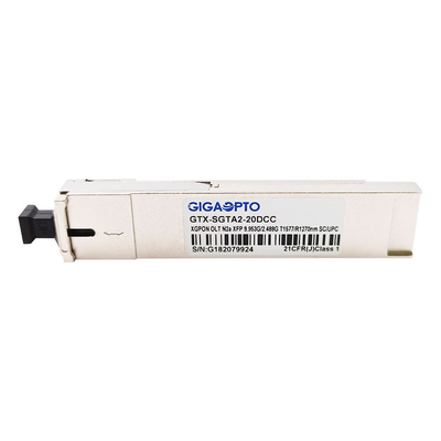Ενότητα TX 1577nm 9.953G/RX1270nm 2.488G SMF 20km Sc UPC DDM πομποδεκτών XGPON OLT N2a XFP