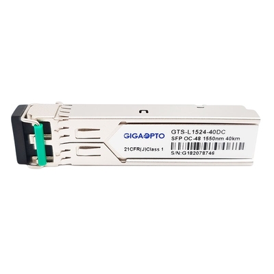 Διπλά DOM LC SMF άλλη οπτική ενότητα Oc-48 STM-16 IR-2 SFP 2.5Gbps 1550nm 40km πομποδεκτών
