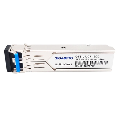 155Mbps SFP Oc-3/stm-1 IR-1 διπλή LC SMF ενότητα πομποδεκτών DOM 15km 1310nm