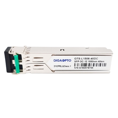 Oc-12/stm-4 622Mbps 1550nm 40km DOM διπλό LC ενότητας SMF πομποδεκτών SFP