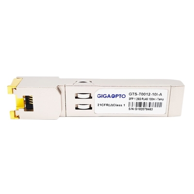 1000Mbps ενιαίος χαλκός ενότητας 1000BASE Τ πομποδεκτών τρόπου SFP οπτικός rj-45 100m βιομηχανικά