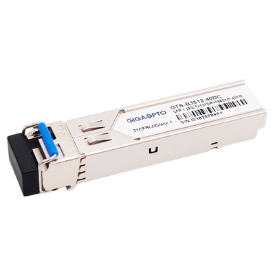 Ενότητα 1000BASE BX 1.25G BIDI TX1310nm RX1550nm SFP 40km πομποδεκτών DOM SMF LC