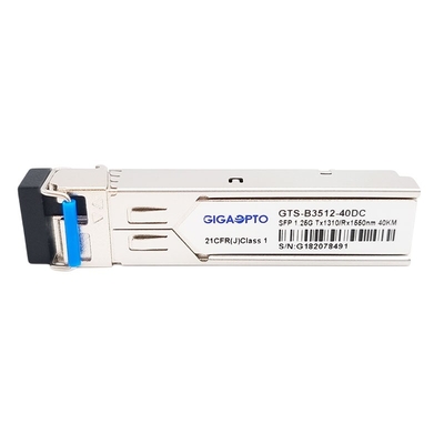 Ενότητα 1000BASE BX 1.25G BIDI TX1310nm RX1550nm SFP 40km πομποδεκτών DOM SMF LC