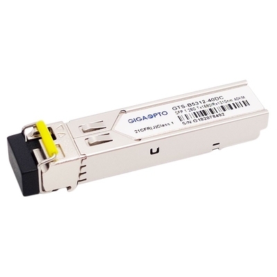 Ενότητα DOM πομποδεκτών TX1550nm SFP 1.25G 1310nm 40km LC SMF 1000BASE BX 1.25G BiDi SFP