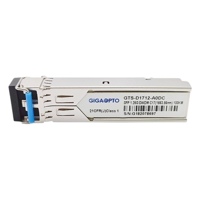οπτικός πομποδέκτης 100km DOM SMF LC 1.25Gbps 1000BASE DWDM SFP C17 C61 100GHz
