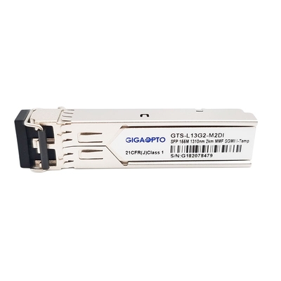 Οπτική ενότητα πομποδεκτών 100BASE FX SFP για Gigabit Ethernet 2km διπλός πομποδέκτης ινών 155Mbps 1310nm