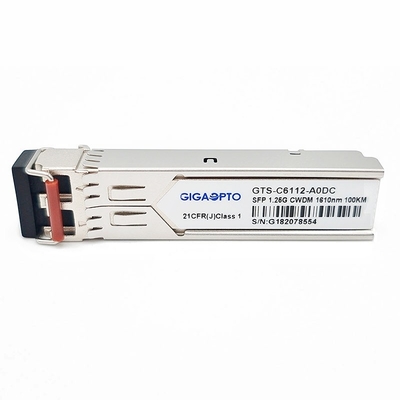 1.25G 1270 ~1610nm 100km DOM διπλό LC ενότητας SMF πομποδεκτών 1000BASE CWDM SFP