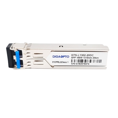 Οπτικός πομποδέκτης 20km διπλά LC DOM Tx 1310nm Rx 1550nm 100BASE LX 155Mbps SFP SMF