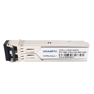 Ενότητα DOM πομποδεκτών 1310nm MMF 2km LC 100BASE FX SGMII SFP για τους λιμένες Gigabit Ethernet SFP