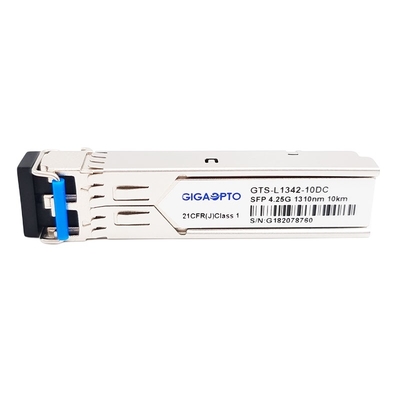 4G ενότητα SFP 1310nm 10km καναλιών ινών διπλή LC ενότητα πομποδεκτών DOM 4.25G SMF
