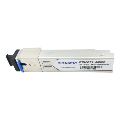 Ενότητα EPON OLT PX20++ 1.25G PX30 TX1490nm RX1310nm 20km πομποδεκτών Sc SFP DDM