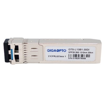 Βιομηχανικός οπτικός πομποδέκτης 1310nm 30km SFP28 οπτικά DOM ενότητας πομποδεκτών 25GBASE ER Lite SMF