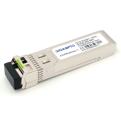Αμφίδρομη SFP ενότητα 1330nm TX 1270nm RX 10km SFP28 25GBASE μονοκατευθυντικά DOM LC SMF