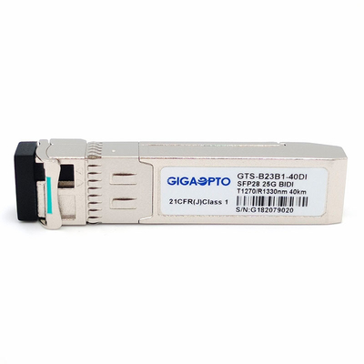 Διπλός οπτικός πομποδέκτης 1270nm TX 1310nm RX 40km SFP28 25G BX 40 Ι CDR SFP28