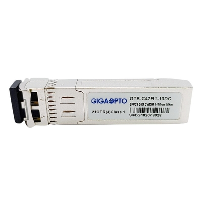 25GBASE ενιαίος τρόπος CWDM SFP28 1470nm~1570nm 10km DOM ενότητας της LR SFP