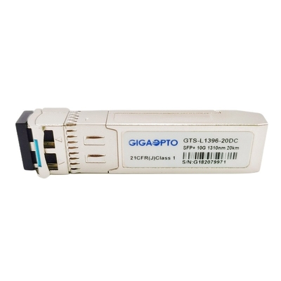 Ενιαία ίνα SMF 20km οπτική ενότητα 1310nm LC DDM τρόπου SFP+ 10G ELR πομποδεκτών