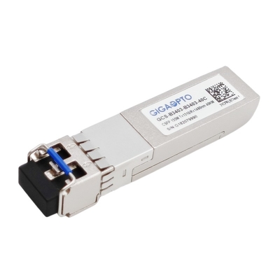Διπλός συμπαγής SFP BIDI πομποδέκτης TX1310nm RX1490nm LC 40km DOM καναλιών 155Mbps