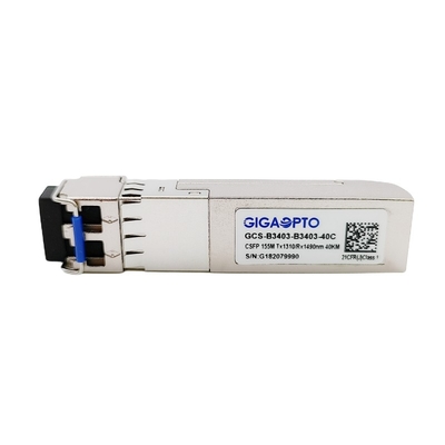 Διπλός συμπαγής SFP BIDI πομποδέκτης TX1310nm RX1490nm LC 40km DOM καναλιών 155Mbps