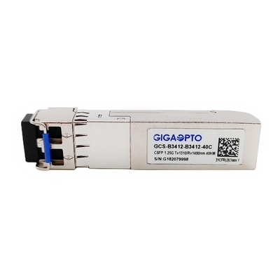 1.244G δύο καναλιών ενότητα TX1310nm RX1490nm SMF 40km πομποδεκτών BIDI CSFP