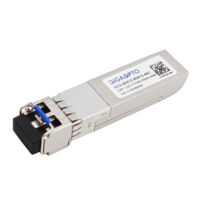 2 συμπαγή SFP BIDI 1310nm 1550nm SMF 40km LC DOM ινών 1.244Gbps
