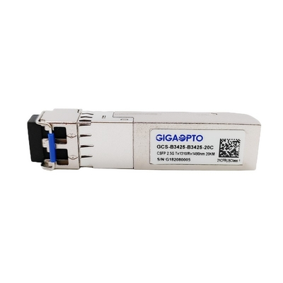 διπλά BIDI 20km TX1310 RX1490 DOM πομποδεκτών LC 2.5Gbps CSFP