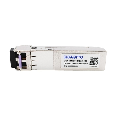 2 πομποδέκτης 20km ινών 2.488Gbps CSFP BIDI SM DOM TX1490 RX1310 LC