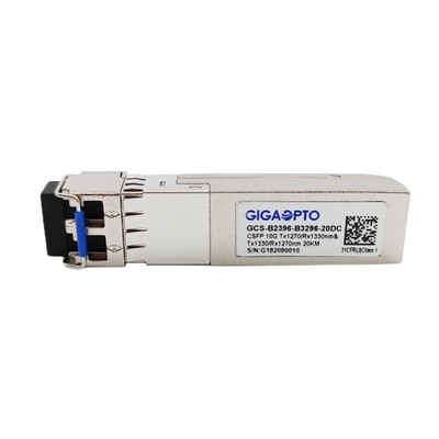 10G συμπαγής διπλός BIDI πομποδέκτης 20km SFP+ DOM LC