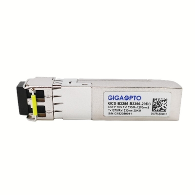 10G συμπαγής διπλός BIDI πομποδέκτης 20km SFP+ DOM LC