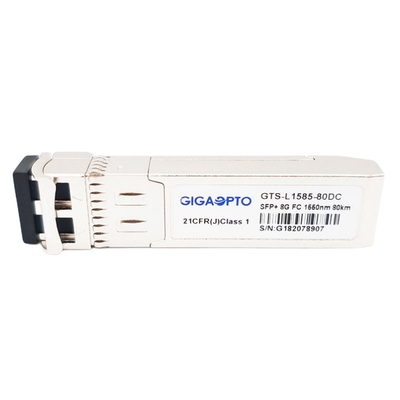 8GFC πομποδέκτης 80km της ZW SFP+ ενότητας καναλιών ινών DOM 1550nm EML SMF LC