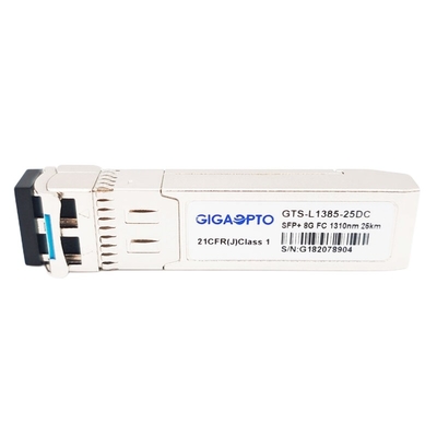 DOM ενότητας SMF 1310nm 25km LC πομποδεκτών καναλιών ινών SFP+ 8G FC