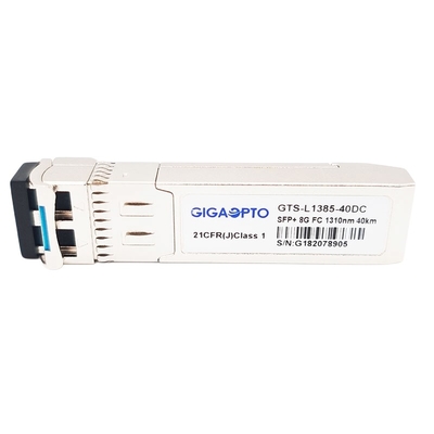Ενότητα του ER 40km 1310nm πομποδεκτών καναλιών FC SFP+ ινών DOM 8G