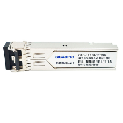 3Gbps τηλεοπτικός ενιαίος δέκτης 1310nm 10km τηλεοπτική παθολογική ενότητα LC DDM MSA σχεδίων