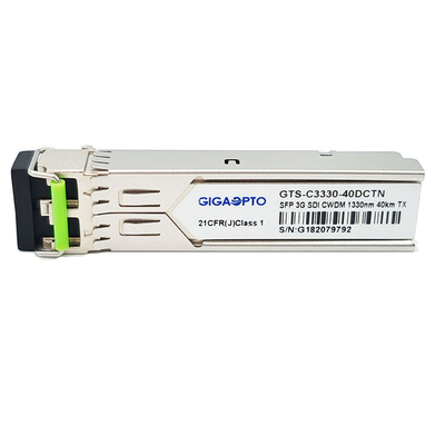 3g-SDI ενιαία ενότητα 1270nm-1610nm 40KM SMF LC DDM μη MSA συσκευών αποστολής σημάτων SFP CWDM