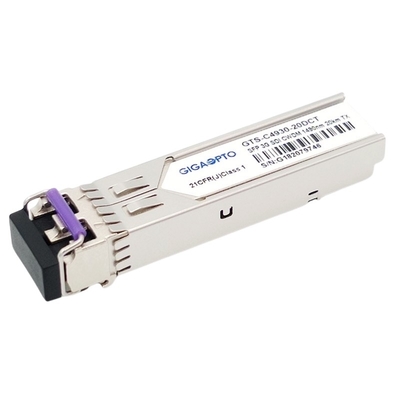 ενιαία συσκευή αποστολής σημάτων MSA 1270nm-1610nm 20km SMF LC DDM πομποδεκτών CWDM 3Gbps DVI τηλεοπτική SFP