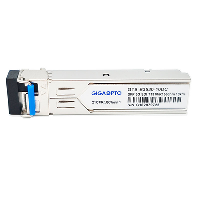 ψηφιακή τηλεοπτική SFP BiDi 1310nm TX 1550nm RX 10km ενότητα πομποδεκτών 3Gbps MSA για το sd/hd/3g-SDI