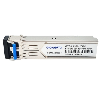 3G SDI SMPTE τηλεοπτικό SFP 1310nm 10km διπλά LC πομποδεκτών SMF DOM MSA Pinout ενοτήτων