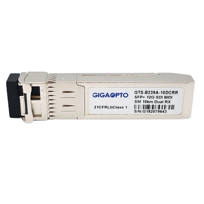 Μη MSA Pinout 12G SDI SMPTE SFP 1270nm-RX1/1330nm-RX2 10km διπλά DOM ενότητας LC δεκτών BiDi