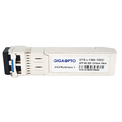 6G τηλεοπτικά DOM ενότητας 1310nm 10km LC πομποδεκτών για SD/HD/3G/6G/SDI